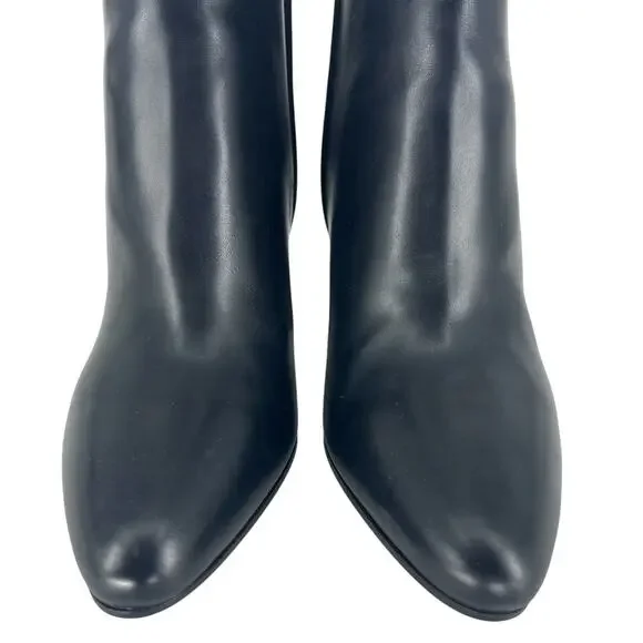 Louis Vuitton Donna Ankle Boots Black Calf Leather Monogram Studs Size 39.5 - Picture 7 of 16